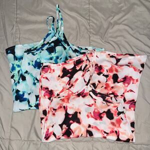 Apt. 9 Women's Floral Tank Top Set (2) Sz XL